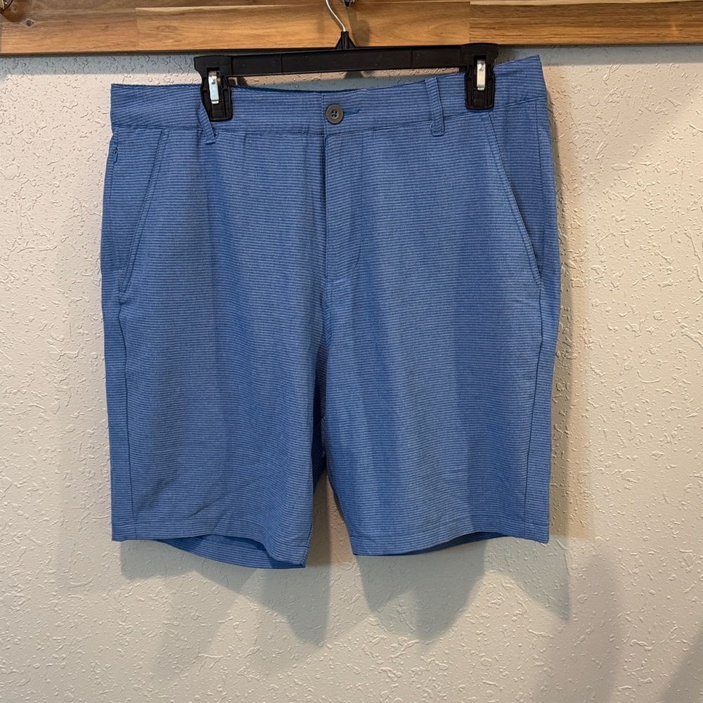 Puma Men's Flat Front Blue Shorts